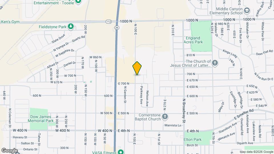 112 E 730 N Mapa y Detalles de la Ubicación