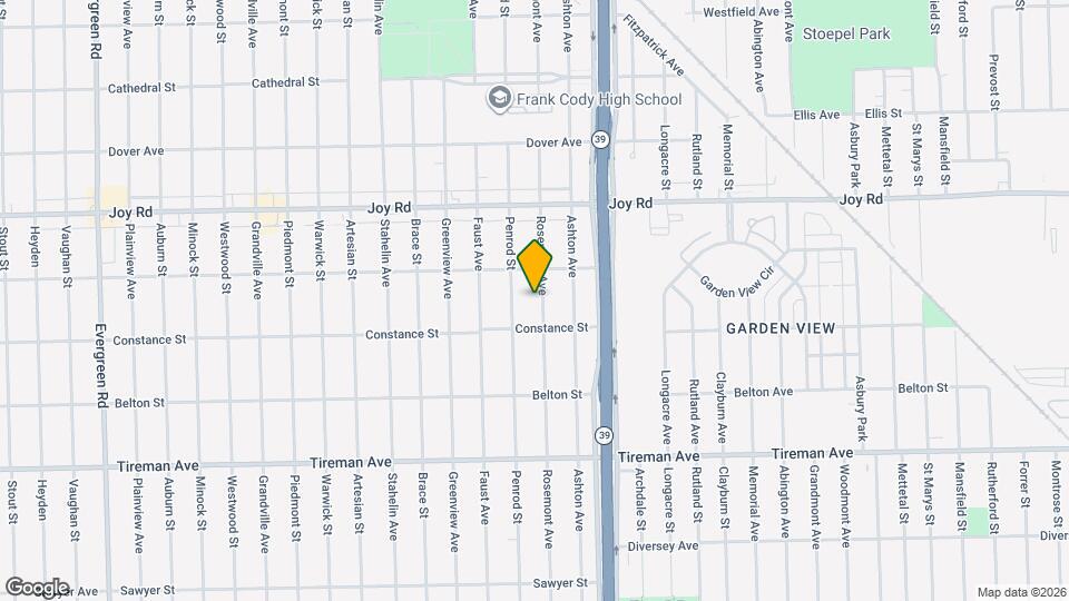 8451 Rosemont Ave Map and Location Details