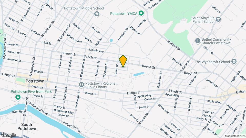 727 Walnut St Mapa y Detalles de la Ubicación