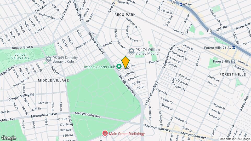 85-28 66th Ave Mapa y Detalles de la Ubicación