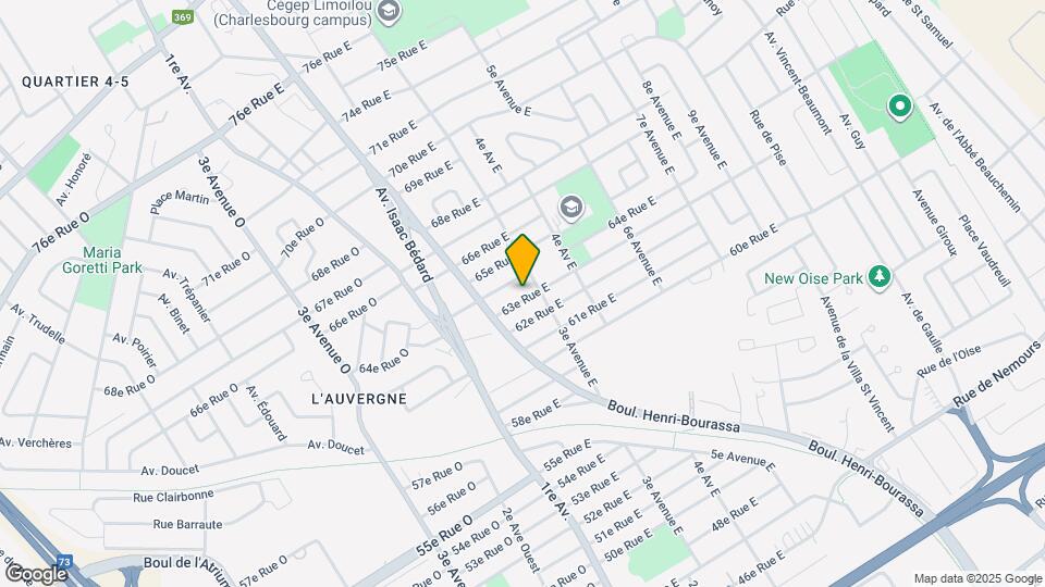 275 63E Rue E Map and Location Details