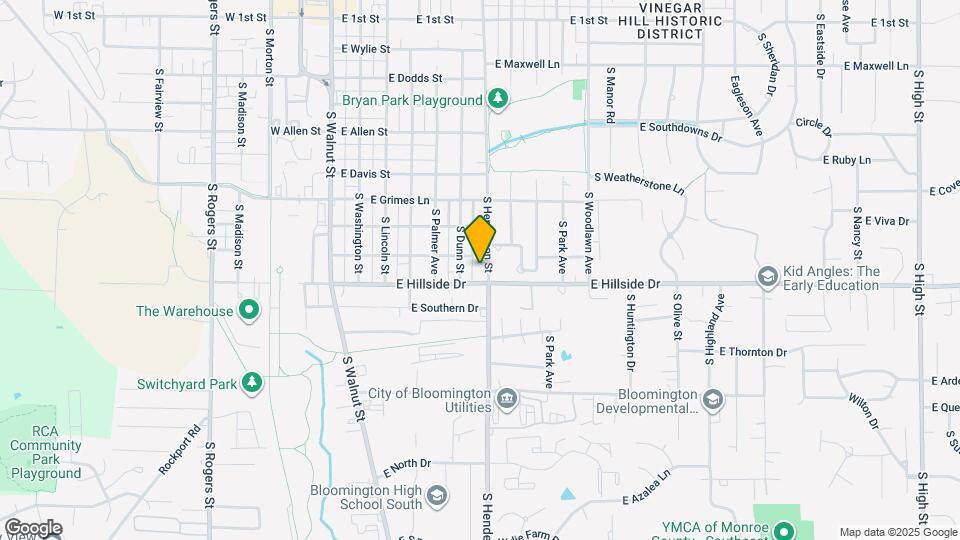 1412 S Henderson St Map and Location Details
