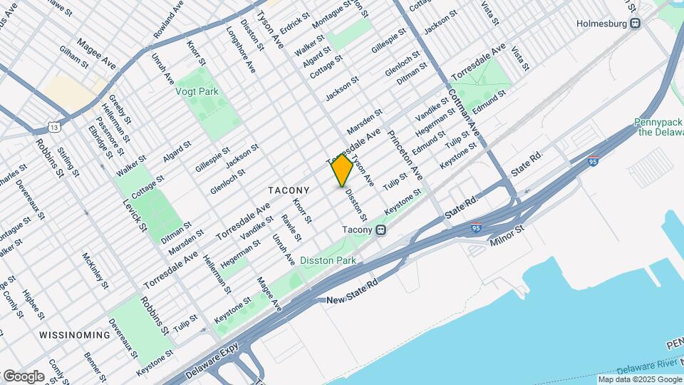 4806 Disston St Map and Location Details