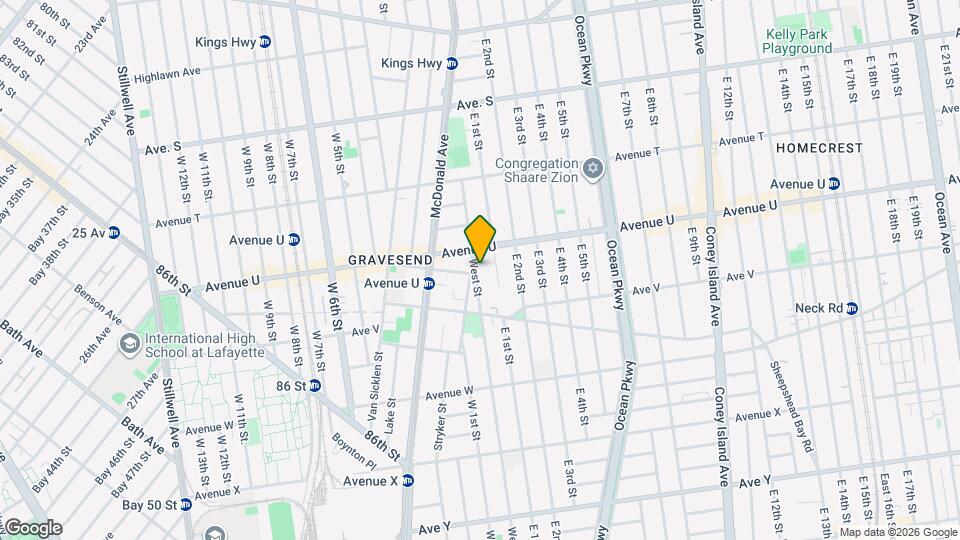2125 West St Mapa y Detalles de la Ubicación