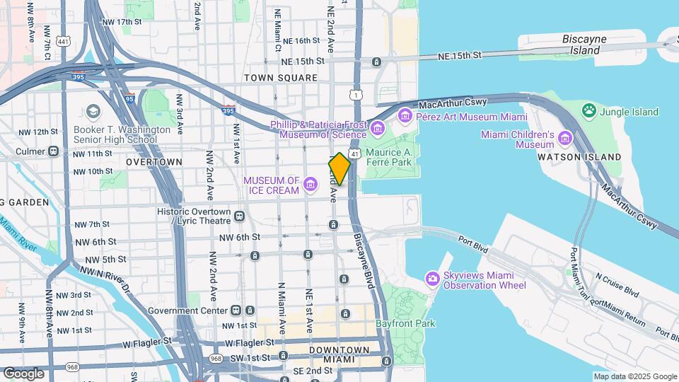 888 Biscayne Blvd Map and Location Details