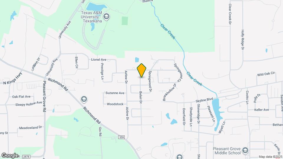 6408 Belair Dr Map and Location Details