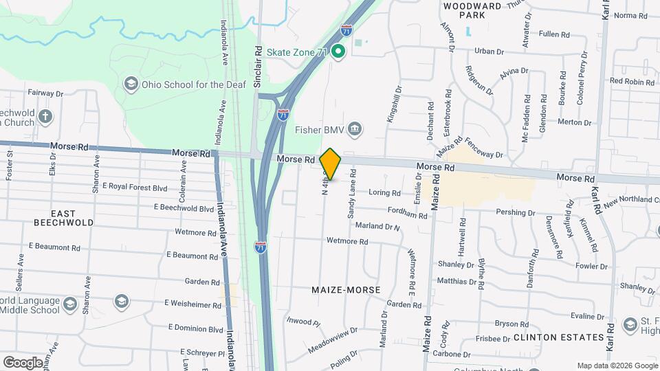 4646 N 4th St Map and Location Details