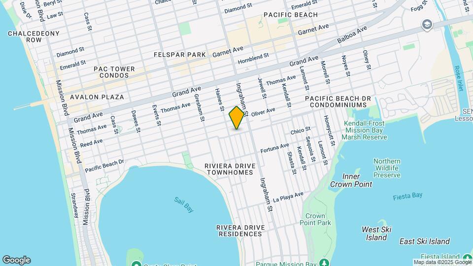 1528 1/2 Pacific Beach Dr Map and Location Details