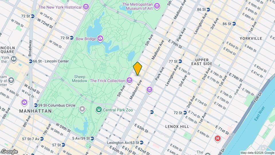 16 E 72nd St Map and Location Details