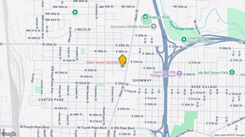 204 E 35th St Map and Location Details