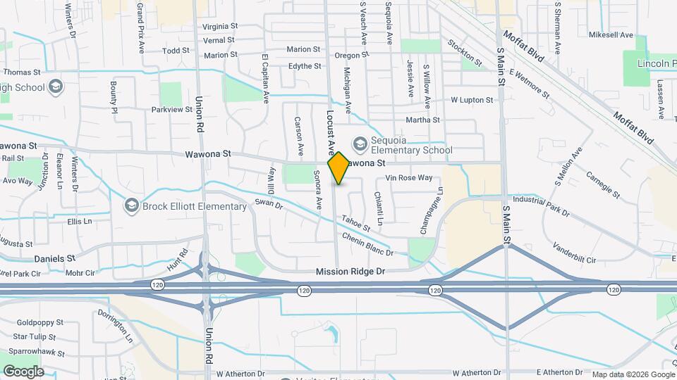 1058 Locust Ave Map and Location Details