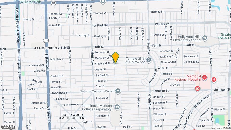 5122 Cleveland St Map and Location Details