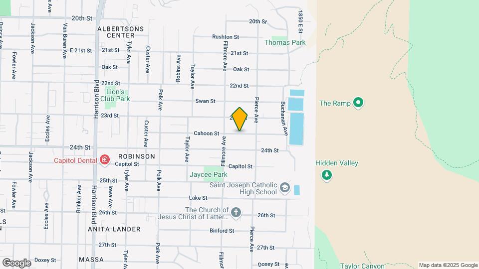 1645 Cahoon St Map and Location Details