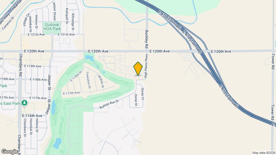 16806 E 118th Dr Map and Location Details