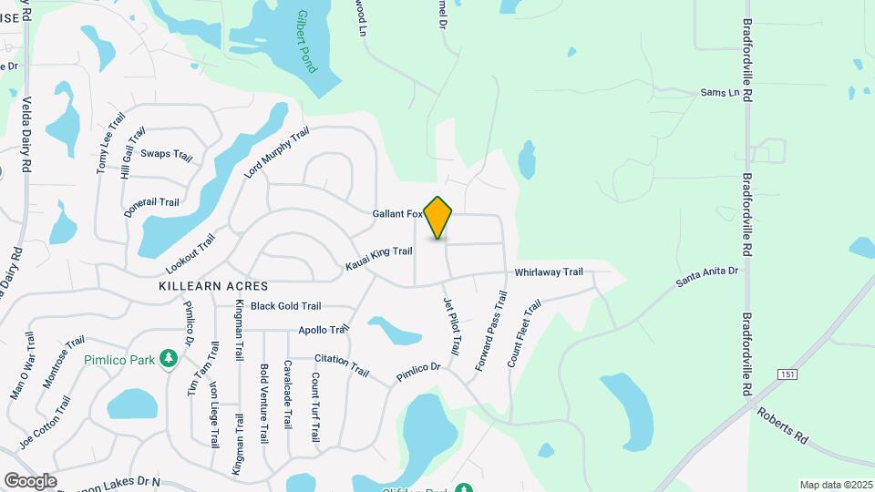 6516 War Admiral Trail Map and Location Details