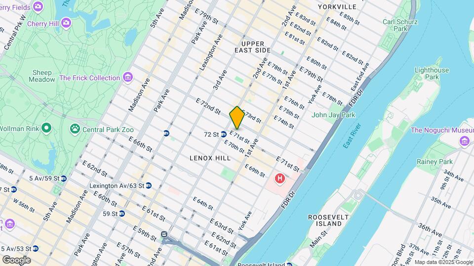 311 E 71st St Map and Location Details