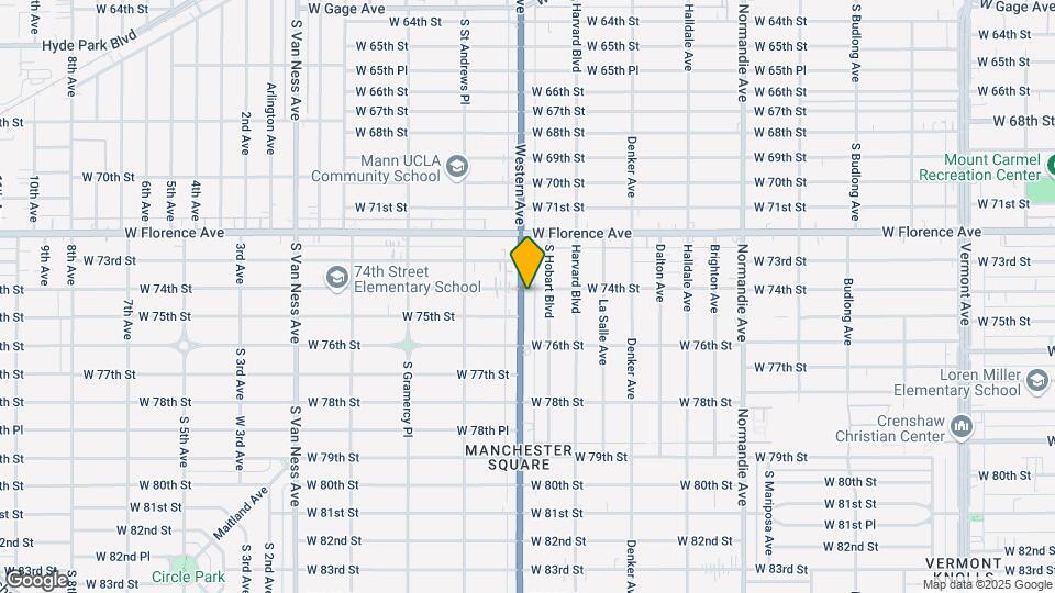 7404 S Western Ave, Unit #2 Map and Location Details