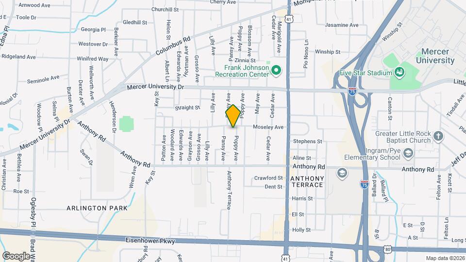 701 Poppy Ave Mapa y Detalles de la Ubicación