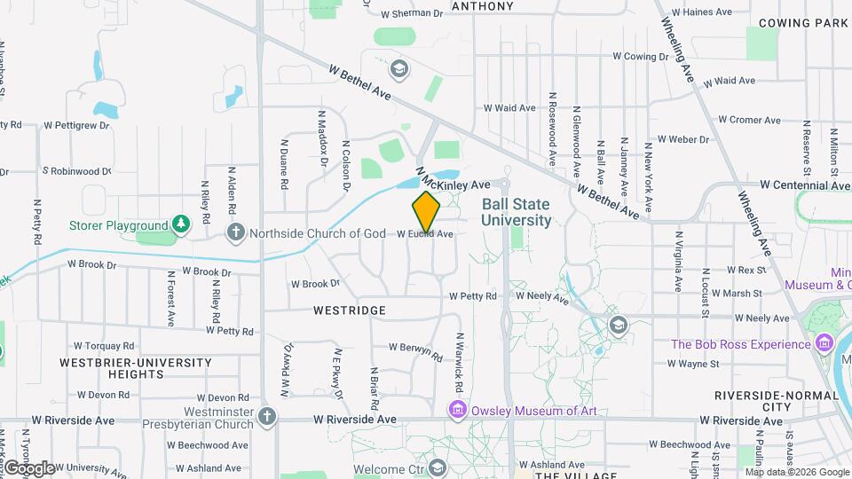 2201 W Euclid Ave Map and Location Details