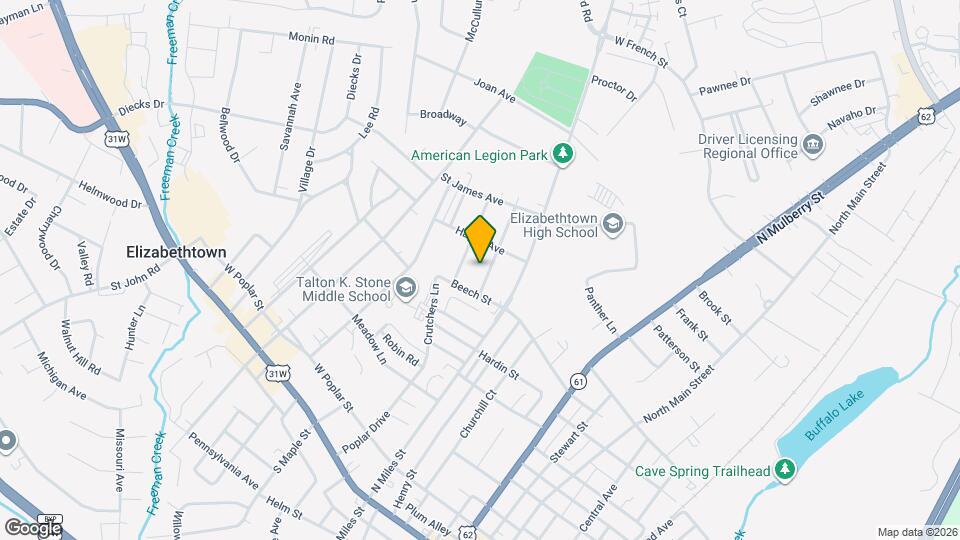 610 Margot Ave Map and Location Details