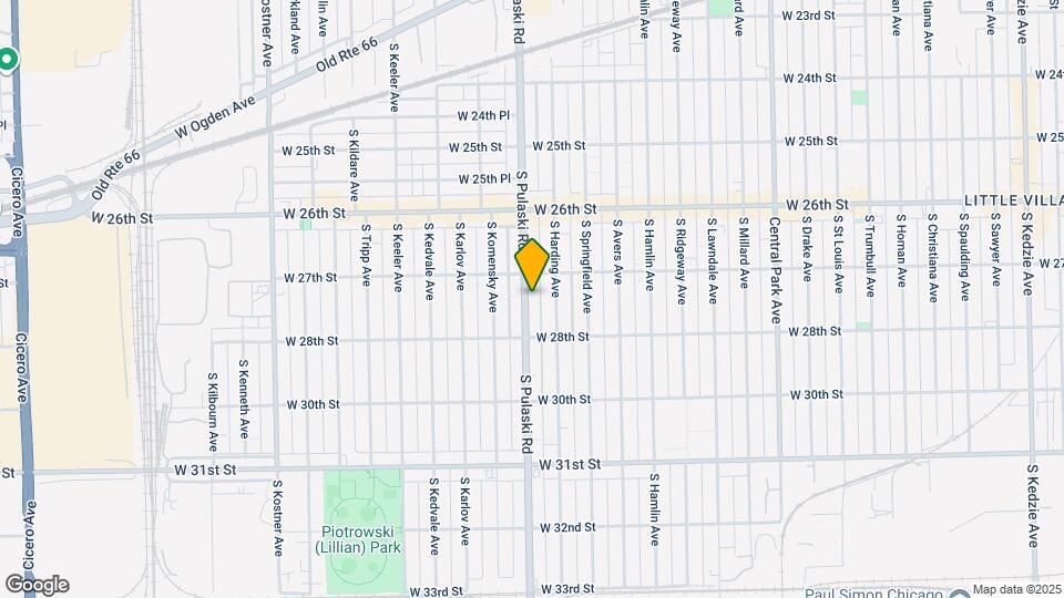 2721 S Pulaski Rd Map and Location Details