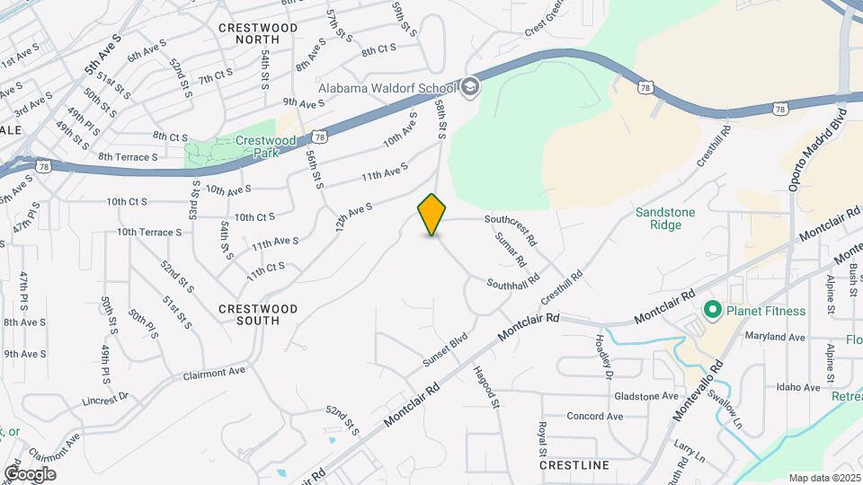 1316 58th St S Map and Location Details