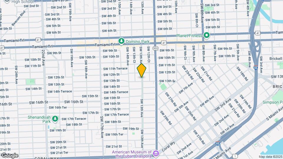 1244 SW 13th Ave Map and Location Details