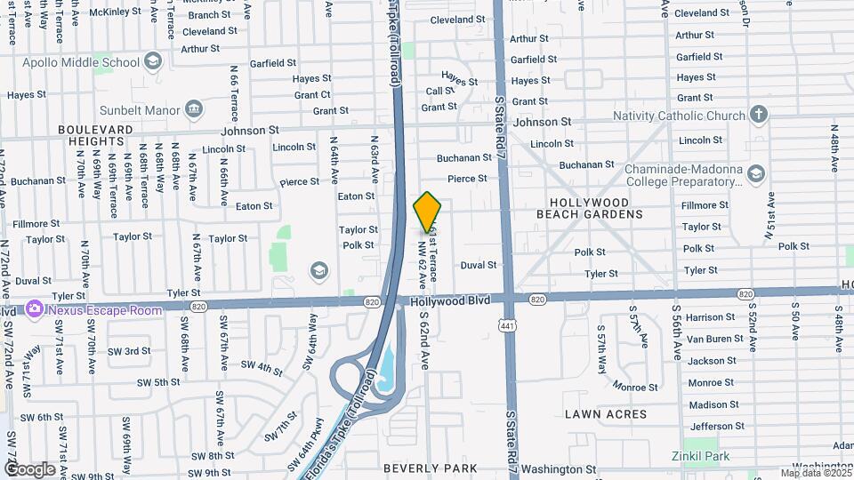 314 N 61st Terrace Map and Location Details