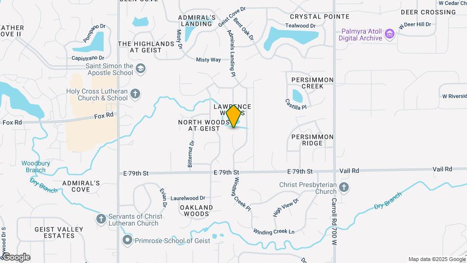 8016 Lawrence Woods Ct Map and Location Details
