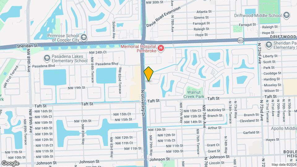 1828 NW 79th Way Mapa y Detalles de la Ubicación