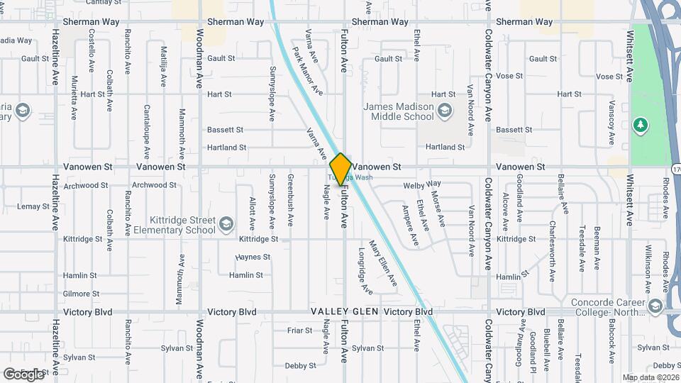 6717 Fulton Ave, Unit 2 Map and Location Details