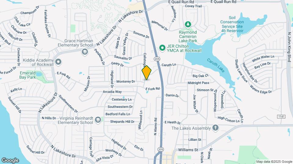 1278 Calistoga Dr Map and Location Details