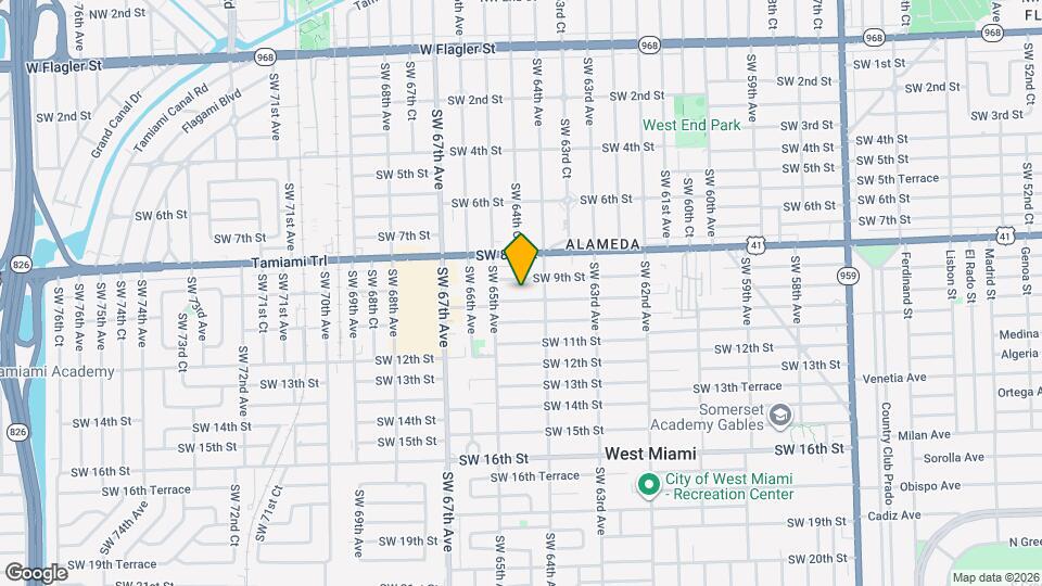 6447 SW 10th St Mapa y Detalles de la Ubicación