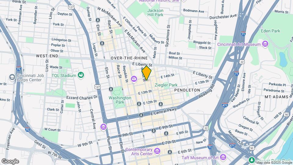 1330 Walnut St Map and Location Details