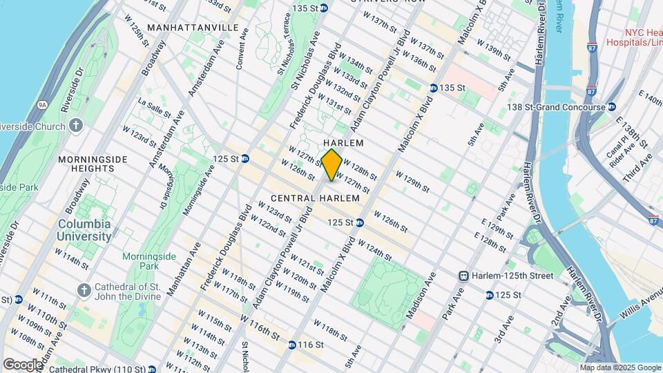 169 W 126th St Mapa y Detalles de la Ubicación