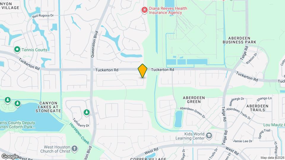 9703 Blanchard Springs Dr Map and Location Details