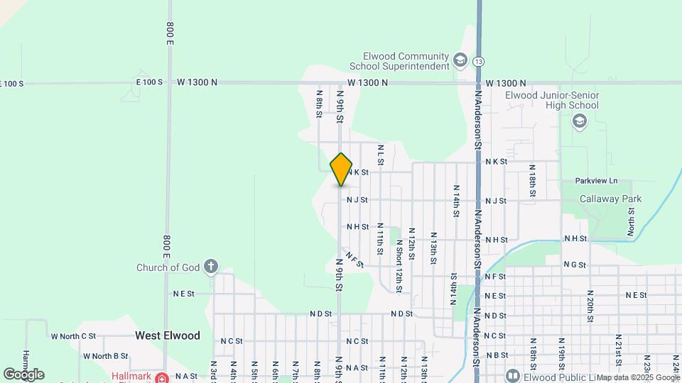 1023 N 9th St Map and Location Details
