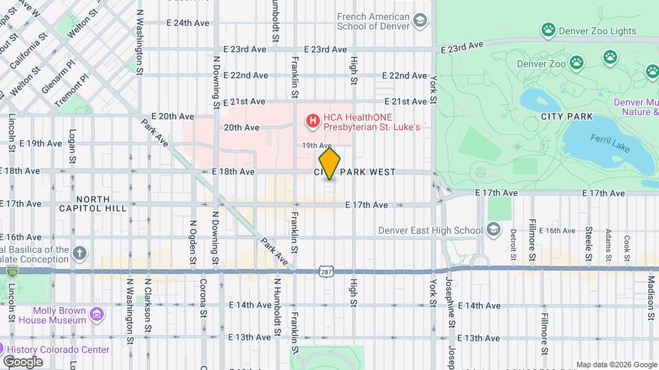 1751 N Williams St Mapa y Detalles de la Ubicación