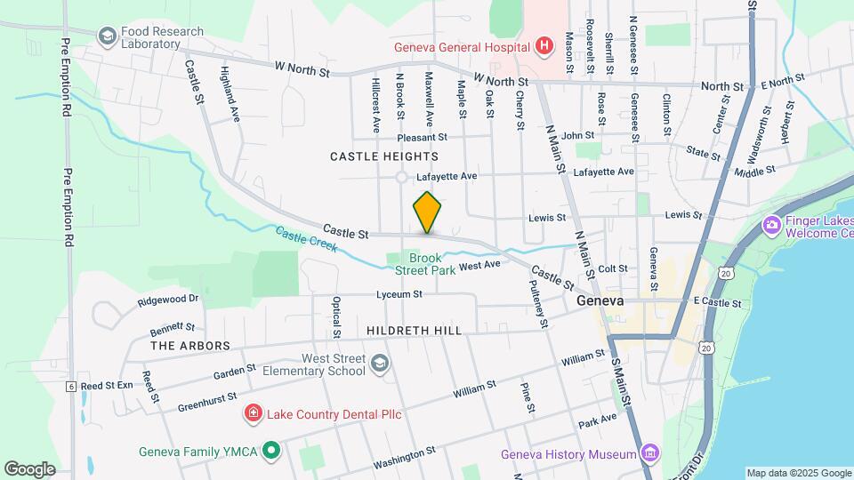 409 Castle St Map and Location Details