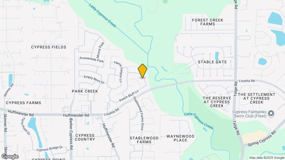 15223 Keystone Bend Ln Map and Location Details