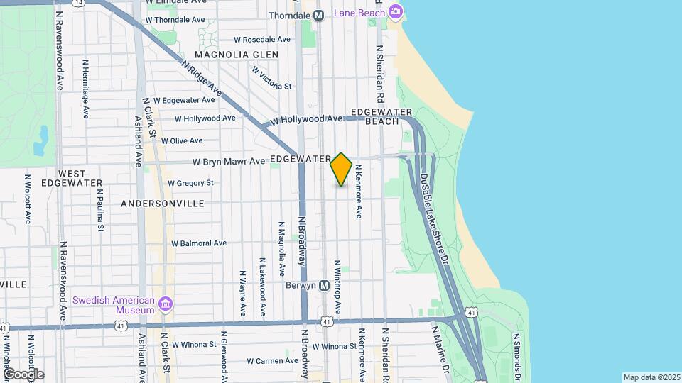 5515 N Winthrop Ave Map and Location Details