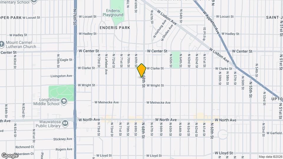 2525 N 68th St, Unit Lower Map and Location Details