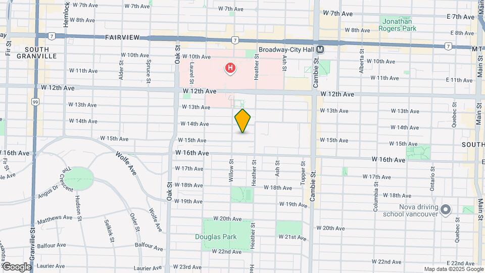 735 W 15th Ave Map and Location Details