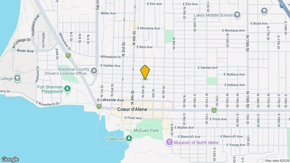 501 E Indiana Ave Mapa y Detalles de la Ubicación