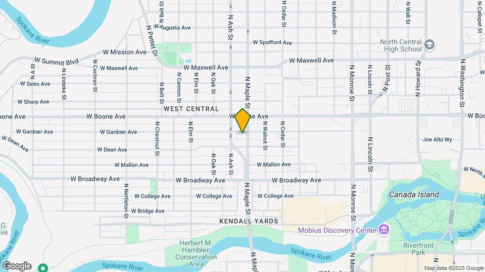 1609 W Gardner Ave Mapa y Detalles de la Ubicación