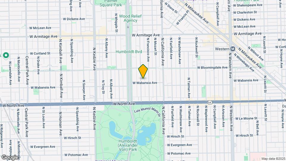 1707 N Richmond St Mapa y Detalles de la Ubicación