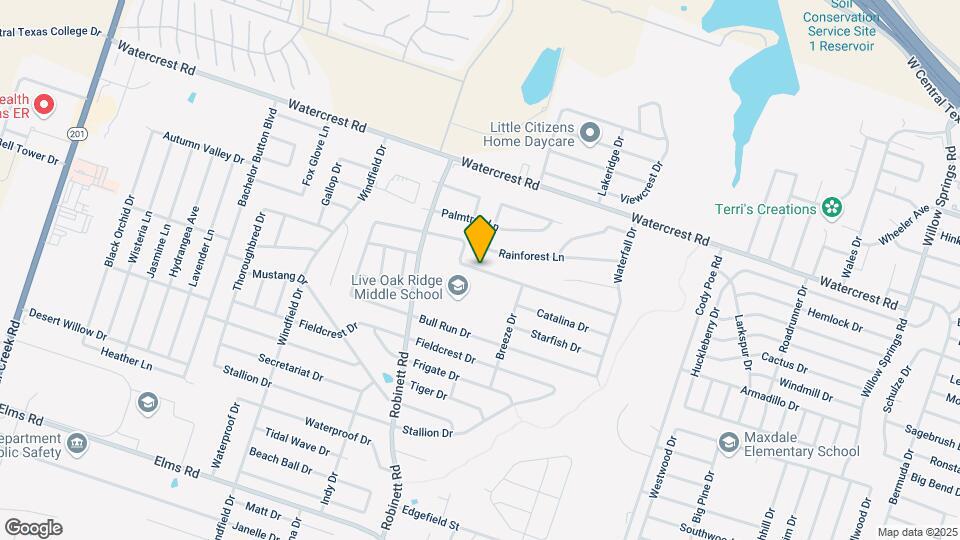 1504 Thunder Creek Dr Map and Location Details