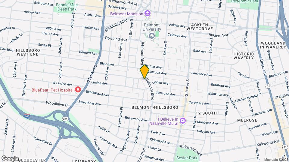 2217 Belmont Blvd Map and Location Details