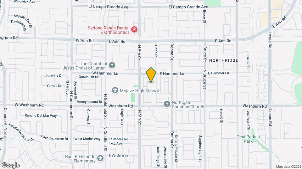5329 N Chino Heights St Map and Location Details