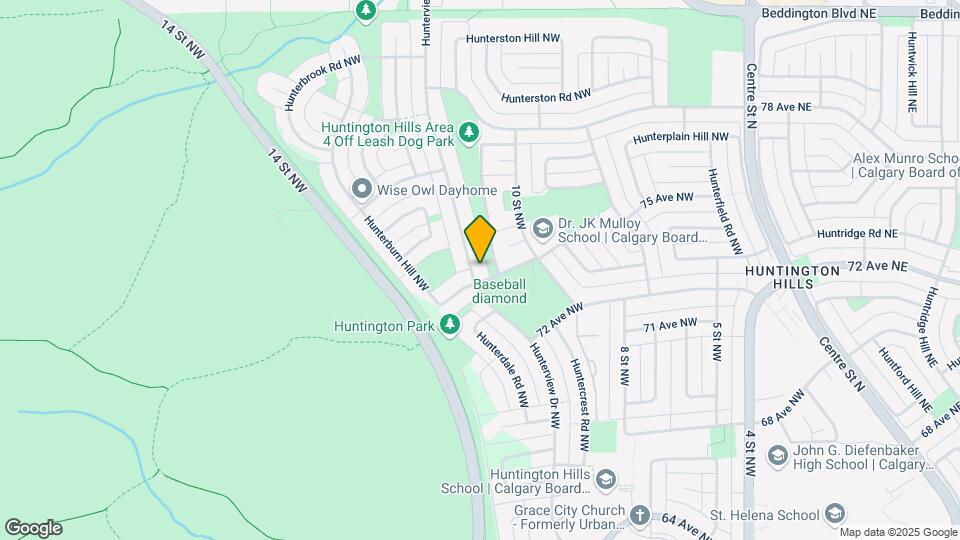 7420 Hunterview Dr NW Map and Location Details